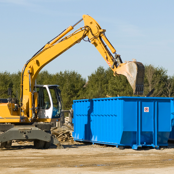 how many times can i have a residential dumpster rental emptied in Muskingum County Ohio